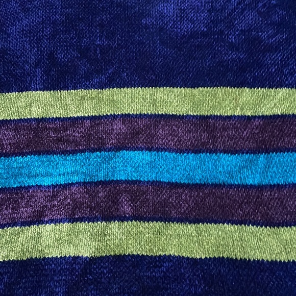 Retro Nina Charles Kasper Chenille Color Block Cozy Turtleneck Sweater - Picture 3 of 8